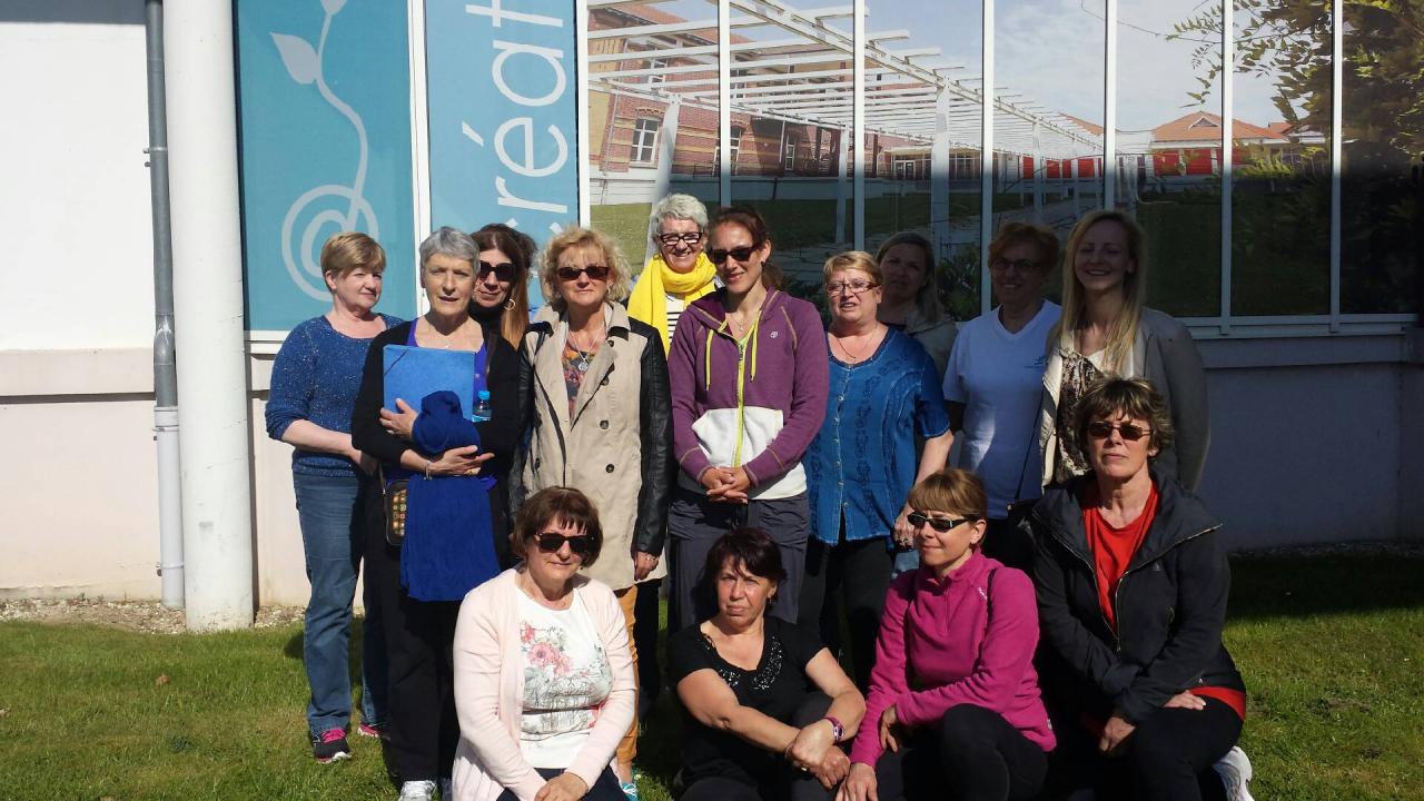 Un peu de soleil pour les participants du stage